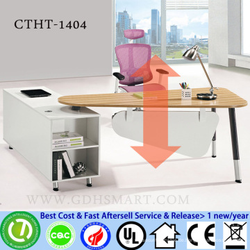 manual screw height adjustable table corner desk counter tops manufacturers